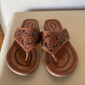 American darling tooled sandals